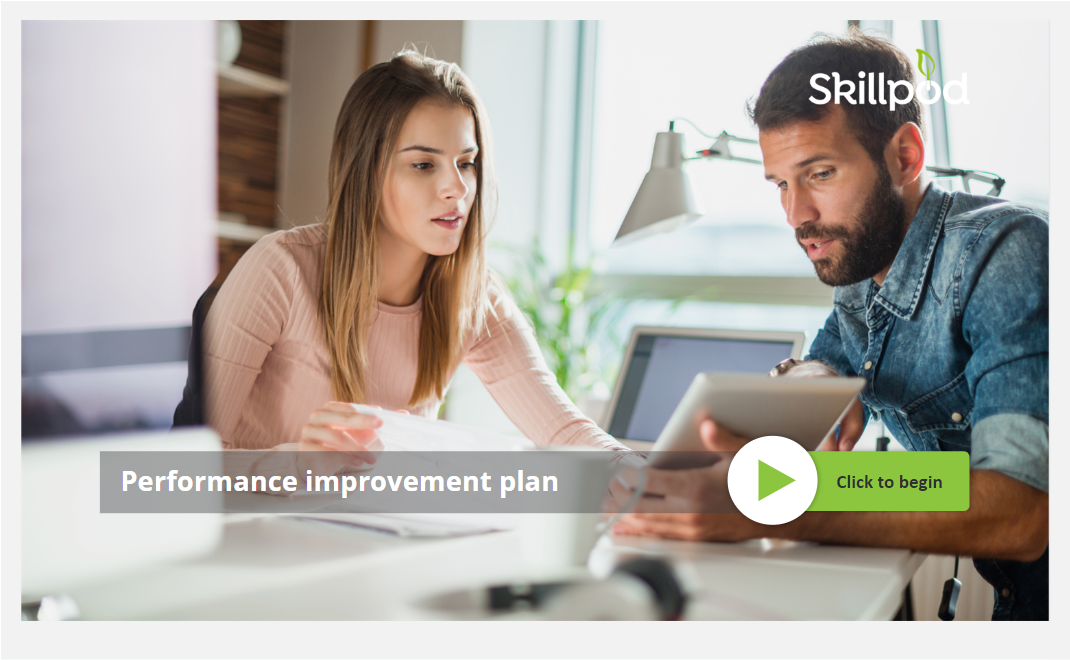 Performance improvement plan_title page Performance improvement plan_title page