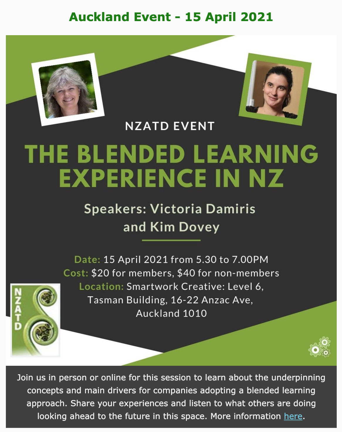 NZATD Blended Learning Event